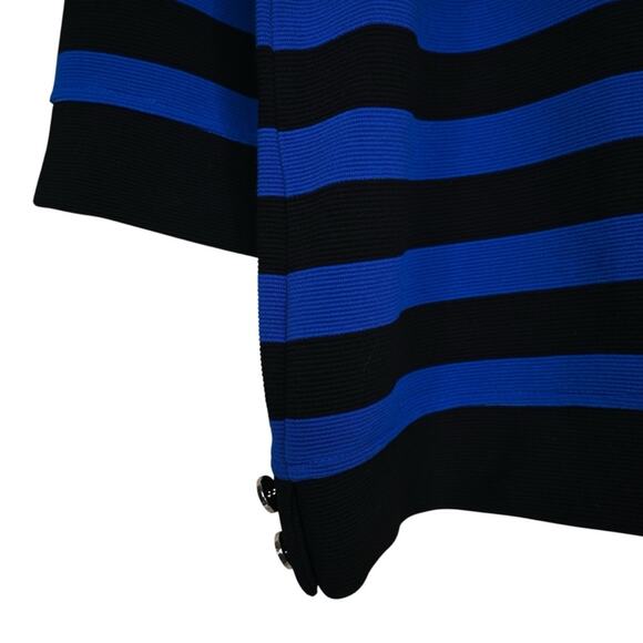 Karl Lagerfeld Paris Women's M Striped 3/4 Sleeve Sweater - Picture 6 of 10